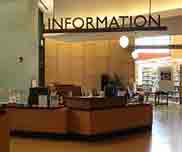 Photo of information desk at an office