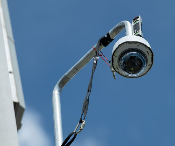 Uso de câmeras para monitorar as condições