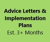 Advice Letters & Implementation Places 3+ months Advice Letters & Implementation Places 3+ months