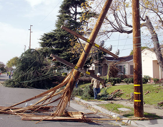 Downed power line