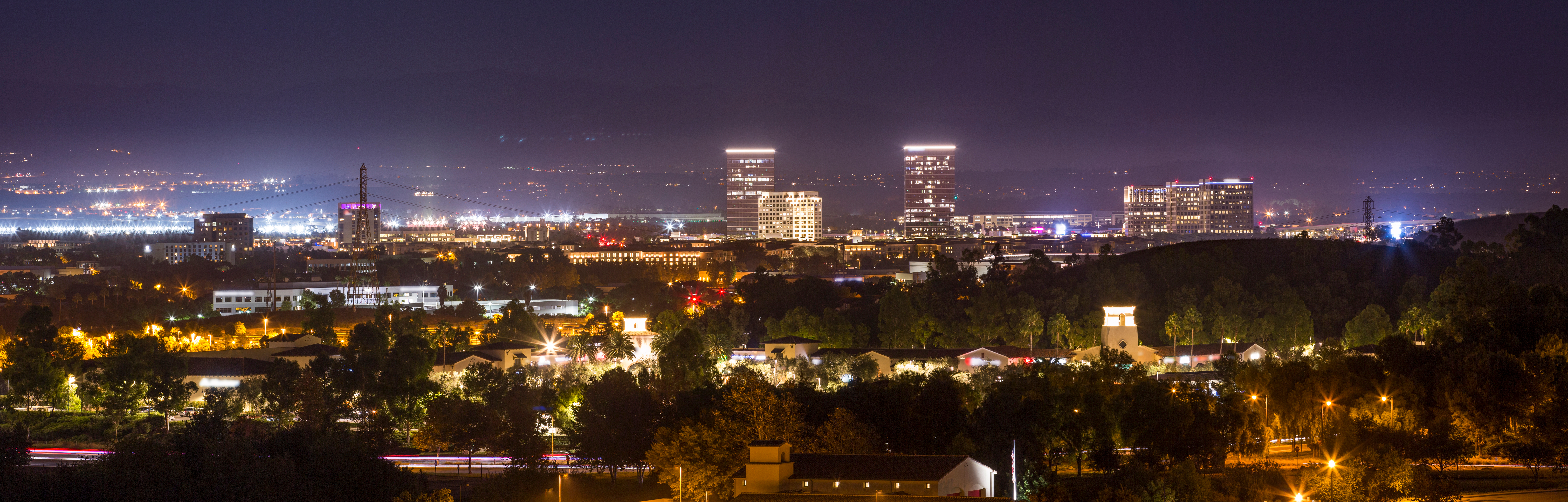 City of Irvine Night Skyline ""
