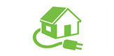 affordability house with plug icon