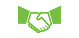 affordability partners handshake icon
