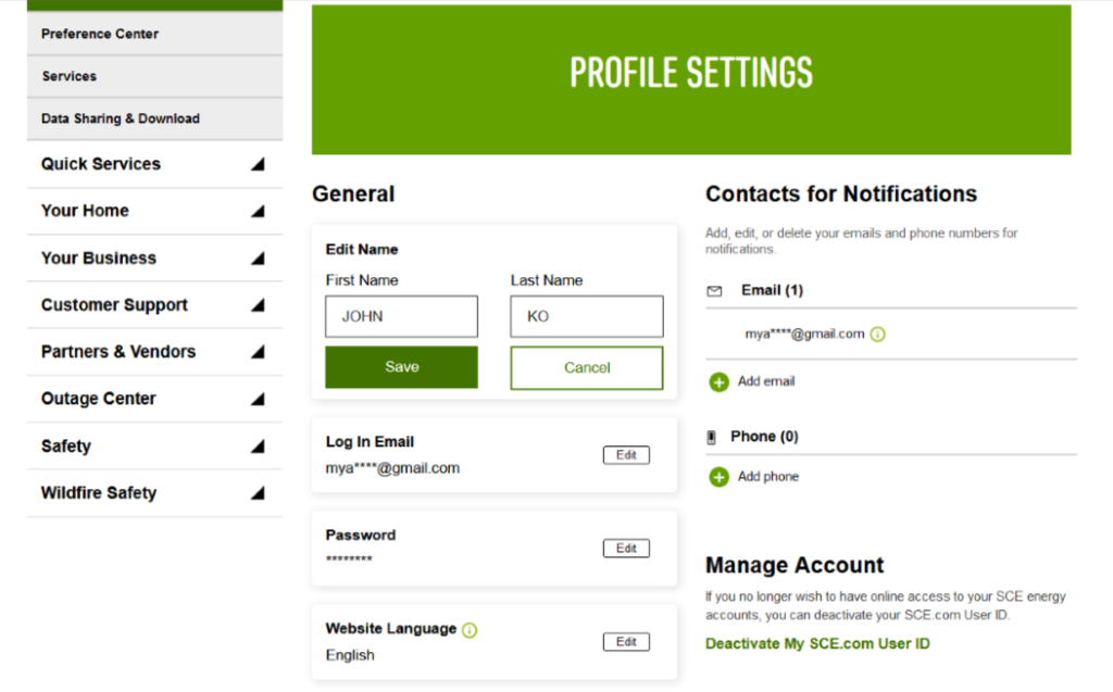 how to change my email name while keeping the same account