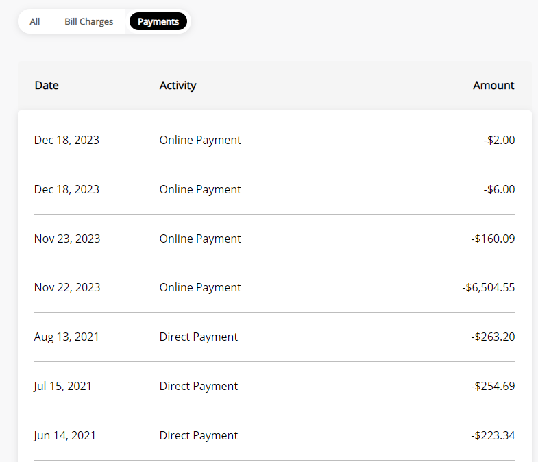 Help Center How can I view my payment history?