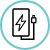 energized device with plug icon